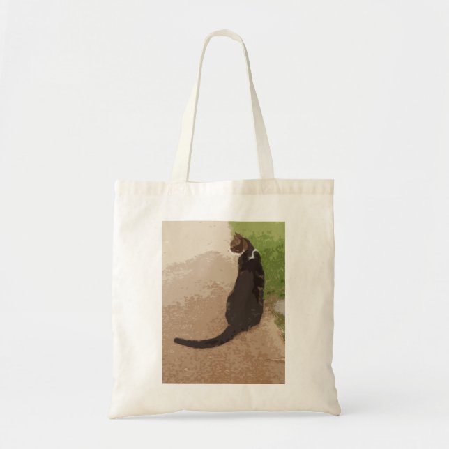 Bolsa Tote Pose clássica do gato (Frente)