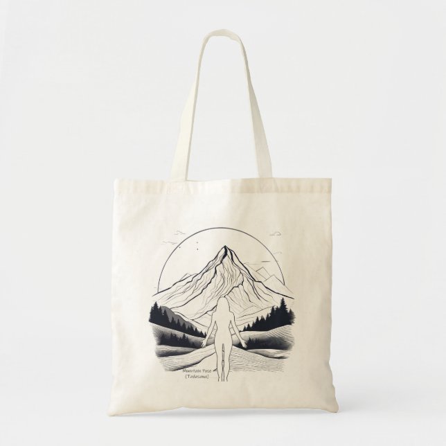Bolsa Tote Pose Montanha BW Yoga (Frente)