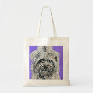 Bolsa Tote Posicione a pintura de Terrier do Cairn