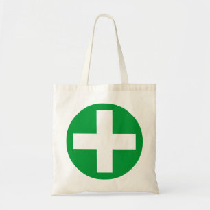 Bolsa Tote Positivo assine dentro o branco com verde