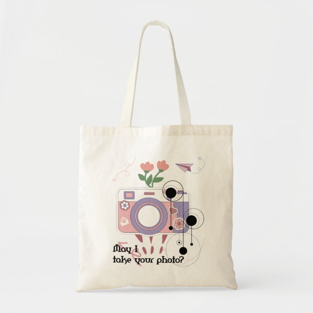Bolsa Tote Posso tirar sua foto? (Frente)