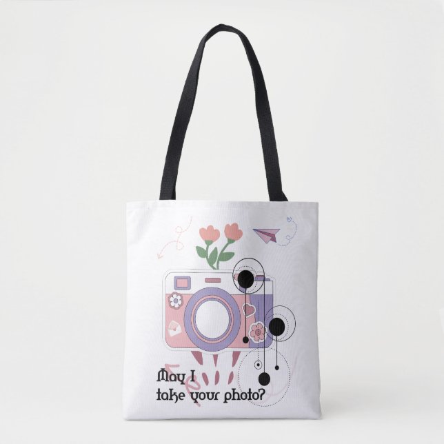 Bolsa Tote Posso tirar sua foto? (Frente)
