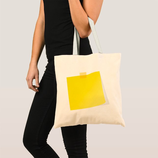 Bolsa Tote Poste Amarelo - Tinta Nota - Saco (Criador carregado)