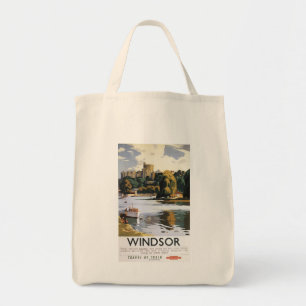 Bolsa Tote Poster britânico de Tamisa do castelo de Windsor