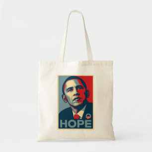 Bolsa Tote Poster da esperança de Barack Obama