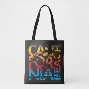 Bolsa Tote Poster da praia de Califórnia