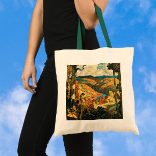 Bolsa Tote Poster das viagens vintage, em Kentucky velho, NC