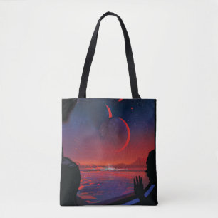 Bolsa Tote Poster de Espaço Retroativo - Os Visualizadores Ob