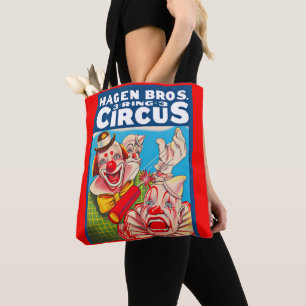 Bolsa Tote poster de Hagen Brothers Circus, 1950