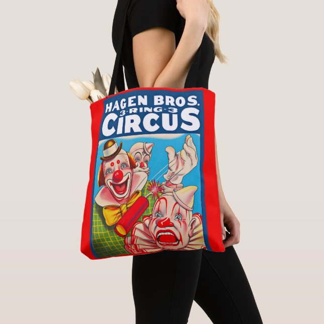 Bolsa Tote poster de Hagen Brothers Circus, 1950 (Close Up)