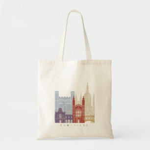 Bolsa Tote Poster de linha do horizonte de Cambridge