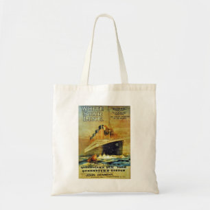 Bolsa Tote Poster de Promo da Linha de Estrela Branca Titanic