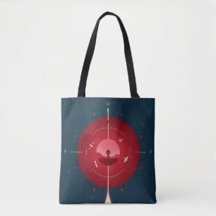 Bolsa Tote Poster de relógio atômico de espaço profundo, vers