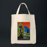Bolsa Tote Poster de viagens de Indonésia Bali do vintage<br><div class="desc">O poster da propaganda do vintage que promove o viagem a Indonésia autorizou "vê Bali". Tão bonito quanto você pode ver.</div>