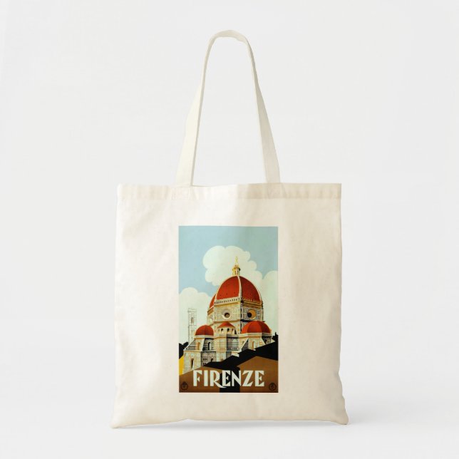 Bolsa Tote Poster de viagens Florence (Frente)