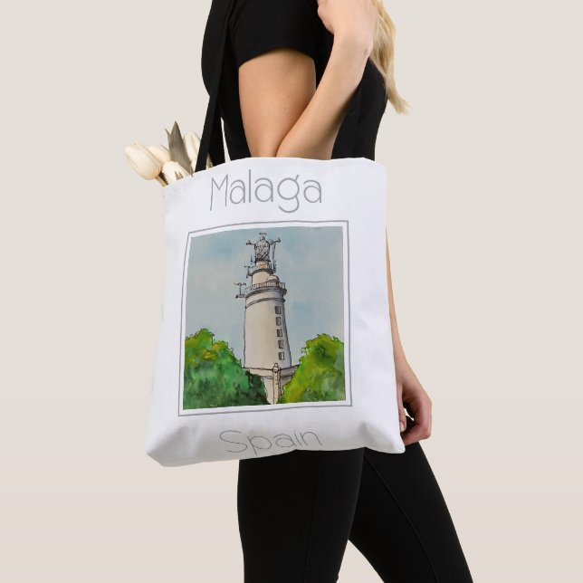 Bolsa Tote Poster de viagens para a Espanha de Málaga (Close Up)