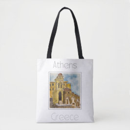 Bolsa Tote Poster de viagens para a Grécia de Atenas