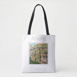 Bolsa Tote Poster de viagens para a Grécia de Atenas