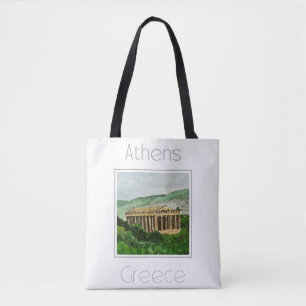Bolsa Tote Poster de viagens para a Grécia de Atenas
