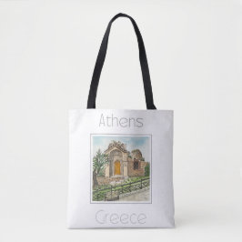 Bolsa Tote Poster de viagens para a Grécia de Atenas