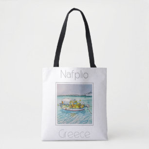 Bolsa Tote Poster de viagens para Grécia Nafplio