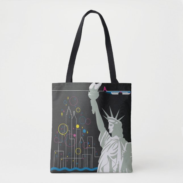 Bolsa Tote Poster de viagens Para Voar Northwest Airlines (Frente)