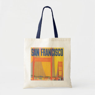 Bolsa Tote Poster de viagens Para Voar Twa Para São Francisco