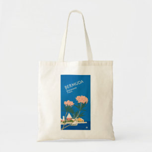 Bolsa Tote Poster de Viagens vintage das Flores de Praia das 