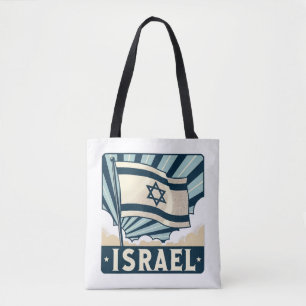 Bolsa Tote Poster de Viagens vintage de Israel