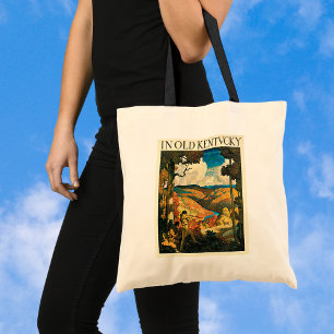 Bolsa Tote Poster de viagens Vintage NC Wyeth, Antigo Kentuck