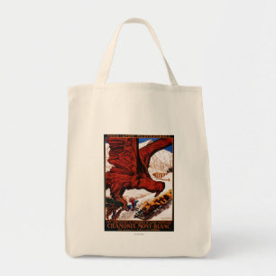 Bolsa Tote Poster olímpico de 1924 jogos do inverno