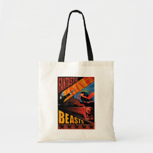 Bolsa Tote Poster vintage Fantástico das Bestas de Jacob Kow