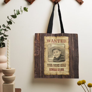 Bolsa Tote Poster Vintage Wild West Photo Template T