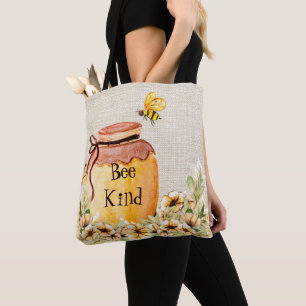 Bolsa Tote Pote de mel bee kind 