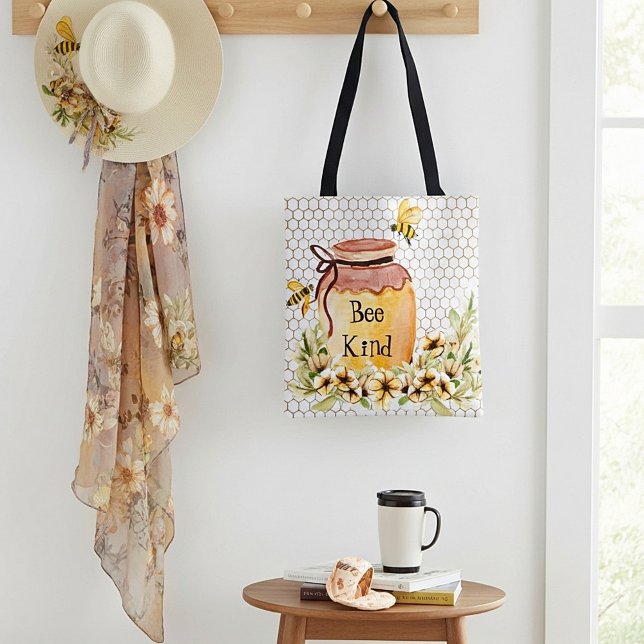 Bolsa Tote Pote de mel seja gentil  (Criador carregado)