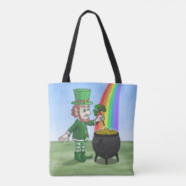 Bolsa Tote Pote de ouro do Leprechaun no Dia de São Patrício