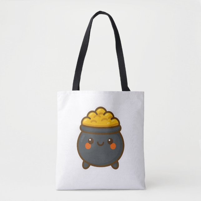 Bolsa Tote Pote Kawaii do Dourado (Frente)