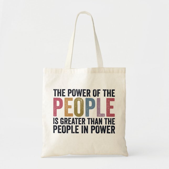 Bolsa Tote Potência do Pessoas Tote Bag (Frente)