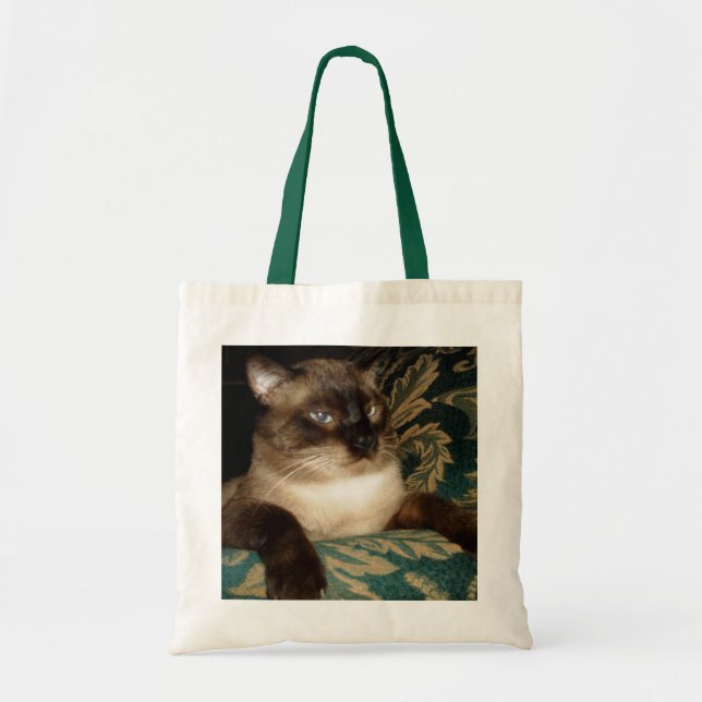 Bolsa Tote Pouty Face Siamese Cat Bag (Frente)