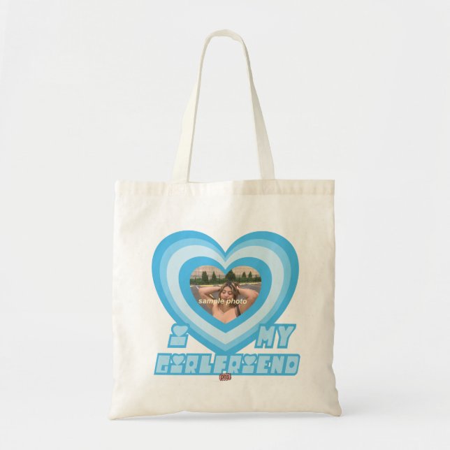 Bolsa Tote PowerPuff Dingus Blue Heart - NAMORADA (Frente)
