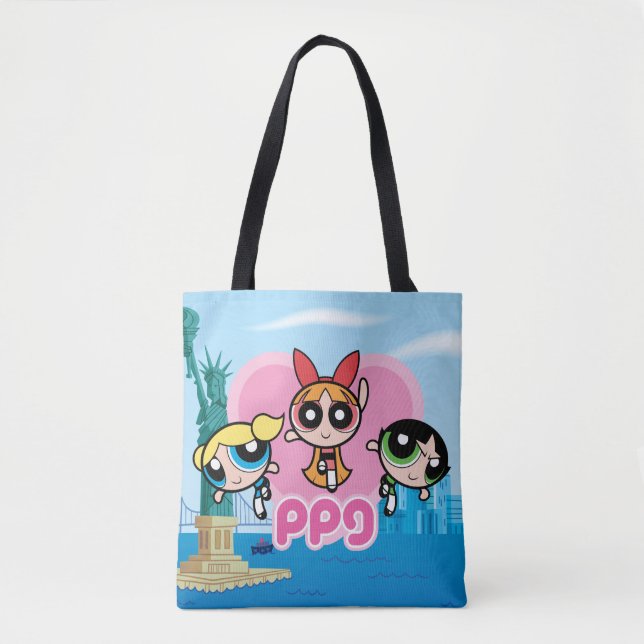 Bolsa Tote Powerpuff Girls Team Incrível (Frente)