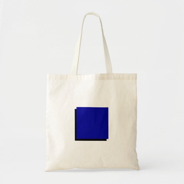 Bolsa Tote Praça Azul Moderna Bauhaus (Frente)