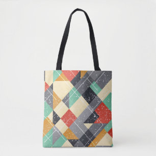 Bolsa Tote Praça da Vintagem: Padrão Invisível do Grunge