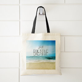 Bolsa Tote Praia Apenas Respire