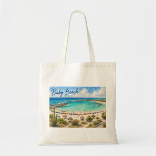 Bolsa Tote Praia Baby Aruba Caribe Viagem lembrança