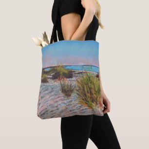 Bolsa Tote Praia Costal   Pintura