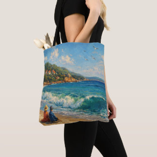 Bolsa Tote Praia Costeira Azul