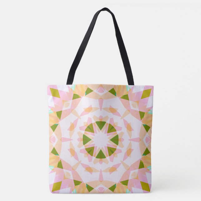 Bolsa Tote Praia de Decadência de Dopamina, Primavera Verde,  (Frente)