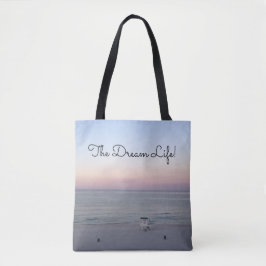 Bolsa Tote Praia do Nascer do Sol no Oceano