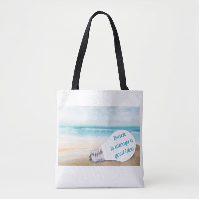 Bolsa Tote Praia é sempre uma boa ideia, verão (Frente)